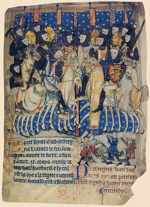 File:Manuscript of XIII BC Battle of Hastings.jpg