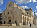 A view of the exterior of Bitonto Cathedral, Puglia, Italy, constructed in the 12th century.