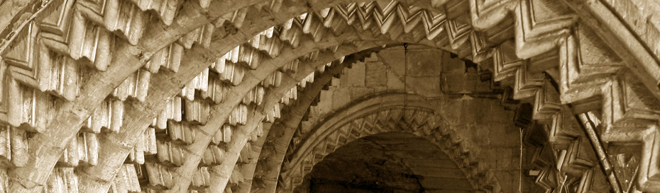 The arches of the Galilee Chapel at Durham Cathedral.